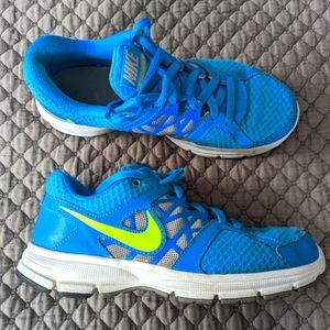 NIKE Air Relentless 2 Sneakers Blue/Lime Green, Size 7.5